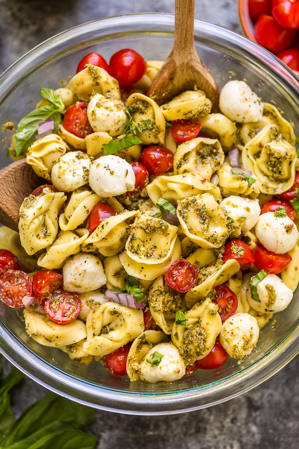 Quick Pesto Tortellini Pasta Salad: 6 Ingredients, Endless Flavor